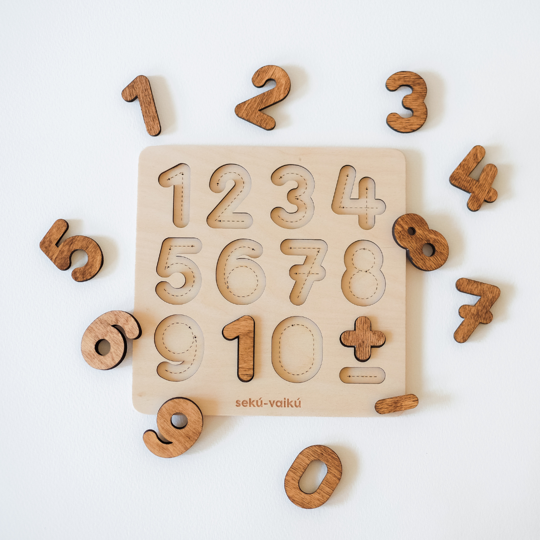 Dėlionė - Skaičiai